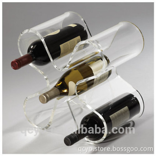 alibaba clear acrylic display shelf wine display holder